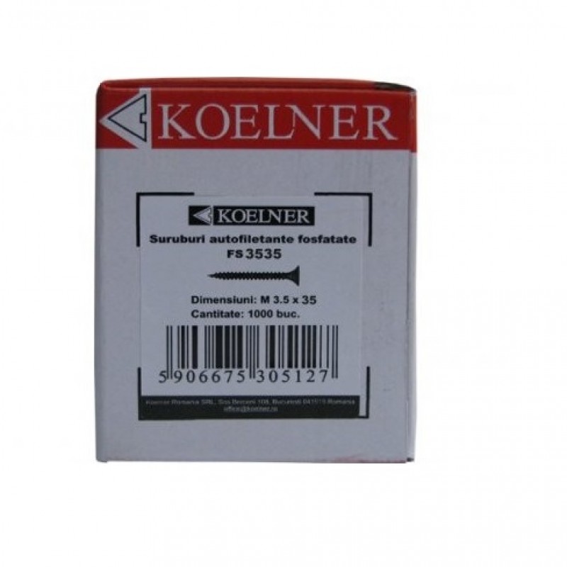 Suruburi autoforante Kolner pentru gips carton 3.5 * 35 mm	