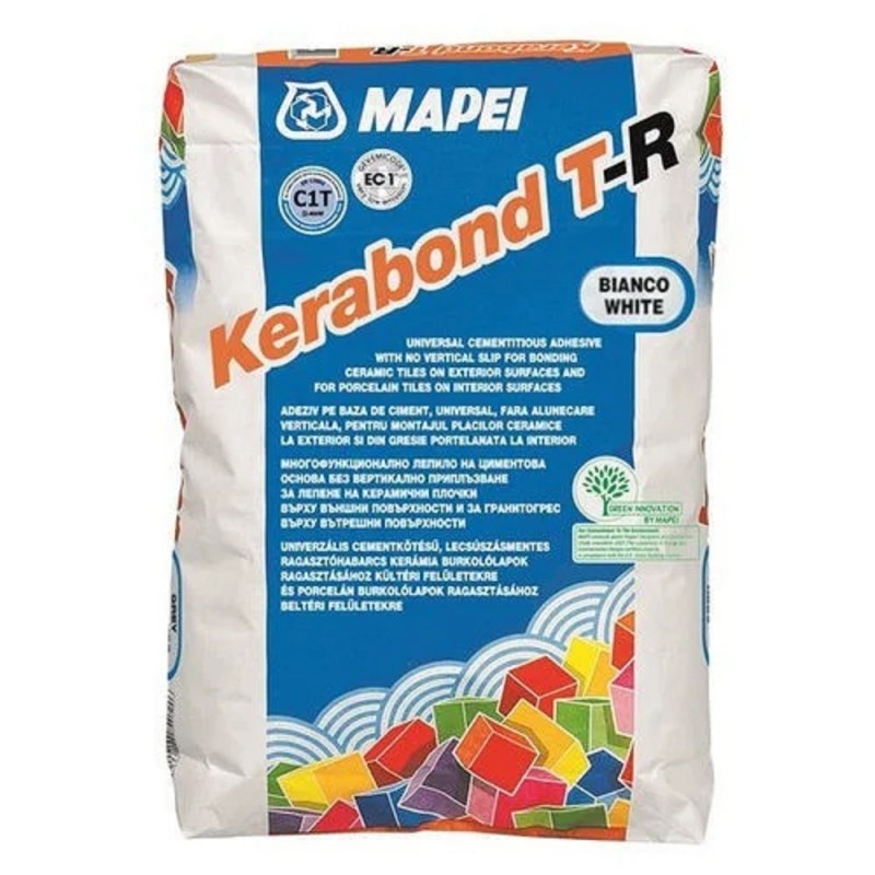 Adeziv standard pentru placi ceramice si portelanate Mapei Kerabond T-R  Alb, 25 kg