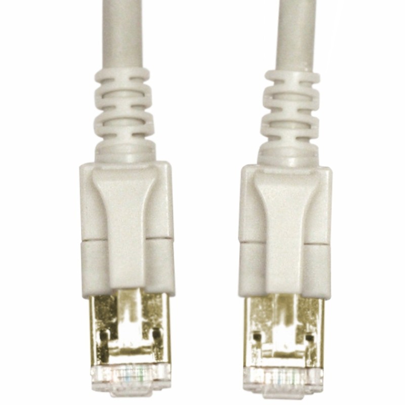 Patchcablu Cat6a cu LED ecranat RJ45 gri 10GB 1,0m