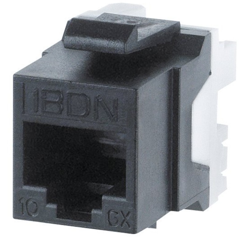 Modul Cat.6A IBDN-LINE RJ45 UTP 10GB negru