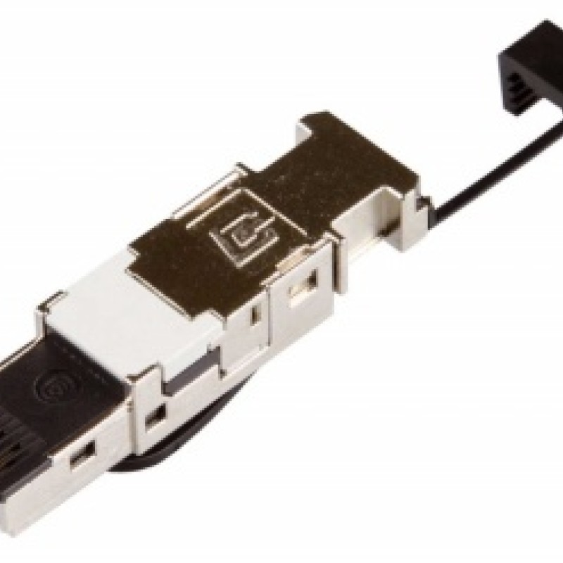 Conector industrial IP20 RJ45G Cat.6 pt. AWG22