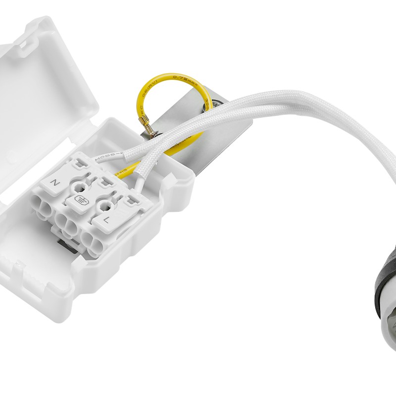 GU10 Socket 230V with plug-in terminal and protective cap