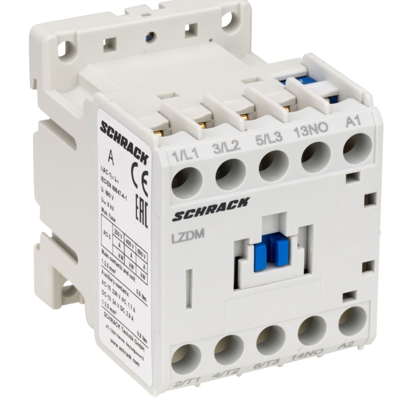 Contactor 3 poli, CUBICO Mini, 2,2kW, 6A, 1ND,24Vc.a.