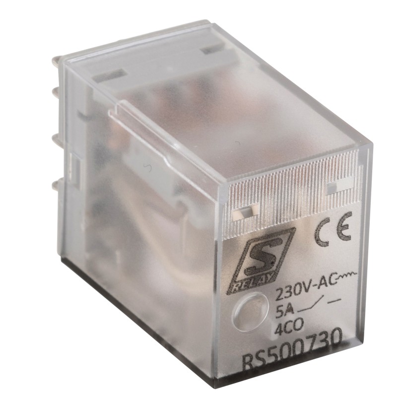 Releu inserabil 14 pini, 4CC, 5A, 230V c.a., S-Relay RS5